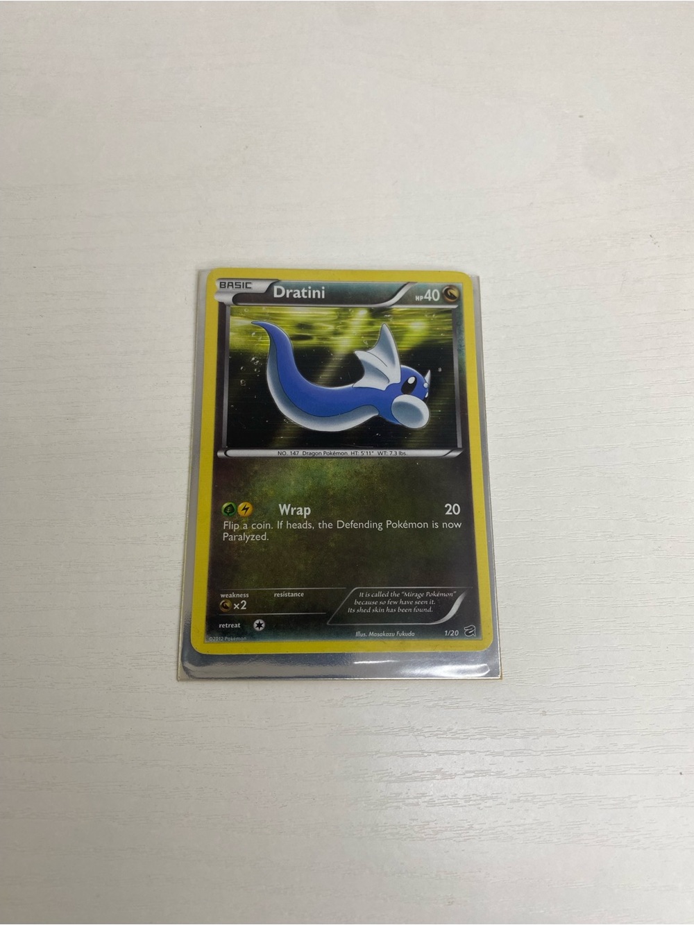 Dratini Dragon Vault 1/20 1 Holo 2012 Pokemon
